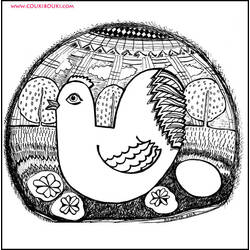 Coloring page: Hen (Animals) #17542 - Free Printable Coloring Pages