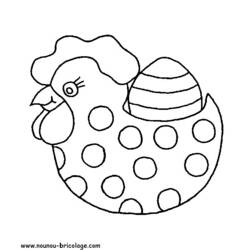 Coloring page: Hen (Animals) #17548 - Free Printable Coloring Pages