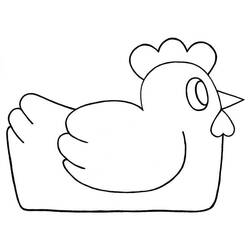 Coloring page: Hen (Animals) #17553 - Free Printable Coloring Pages