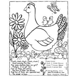 Coloring page: Hen (Animals) #17558 - Free Printable Coloring Pages