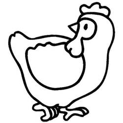 Coloring page: Hen (Animals) #17581 - Free Printable Coloring Pages