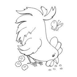 Coloring page: Hen (Animals) #17596 - Free Printable Coloring Pages