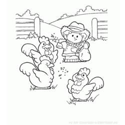 Coloring page: Hen (Animals) #17607 - Free Printable Coloring Pages