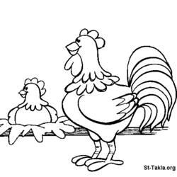 Coloring page: Hen (Animals) #17615 - Free Printable Coloring Pages