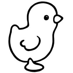 Hen and Chick (Animals) coloring page #193178 to print and color