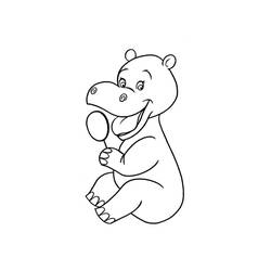 Hippopotamus (Animals) coloring page #188978 to print and color