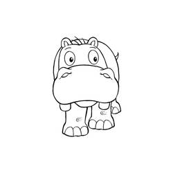Hippopotamus (Animals) coloring page #188985 to print and color