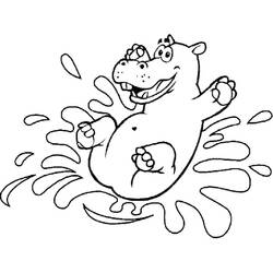 Hippopotamus (Animals) coloring page #188991 to print and color