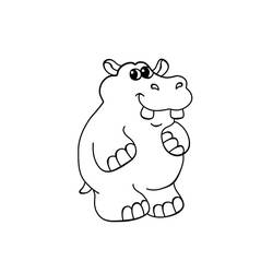 Hippopotamus (Animals) coloring page #188992 to print and color