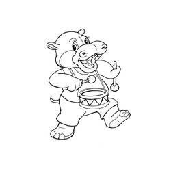 Hippopotamus (Animals) coloring page #188994 to print and color