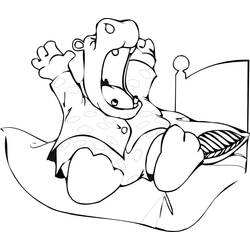 Hippopotamus (Animals) coloring page #189002 to print and color