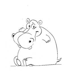 Hippopotamus (Animals) coloring page #189005 to print and color