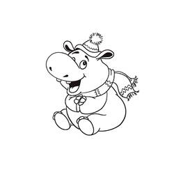 Hippopotamus (Animals) coloring page #189011 to print and color