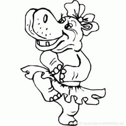 Coloring page: Hippopotamus (Animals) #8616 - Free Printable Coloring Pages