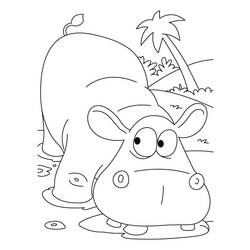 Coloring page: Hippopotamus (Animals) #8629 - Free Printable Coloring Pages