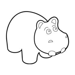 Coloring page: Hippopotamus (Animals) #8657 - Free Printable Coloring Pages