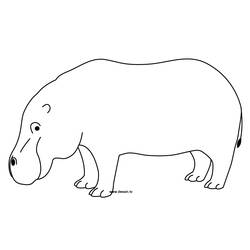 Coloring page: Hippopotamus (Animals) #8658 - Free Printable Coloring Pages