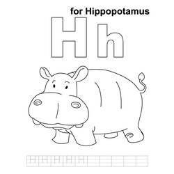 Coloring page: Hippopotamus (Animals) #8670 - Free Printable Coloring Pages
