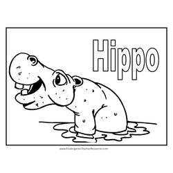 Coloring page: Hippopotamus (Animals) #8677 - Free Printable Coloring Pages