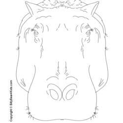 Coloring page: Hippopotamus (Animals) #8703 - Free Printable Coloring Pages