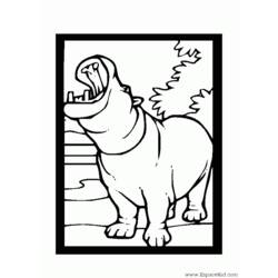 Coloring page: Hippopotamus (Animals) #8704 - Free Printable Coloring Pages