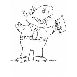 Coloring page: Hippopotamus (Animals) #8706 - Free Printable Coloring Pages