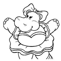 Coloring page: Hippopotamus (Animals) #8708 - Free Printable Coloring Pages