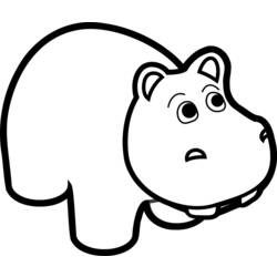 Coloring page: Hippopotamus (Animals) #8710 - Printable coloring pages