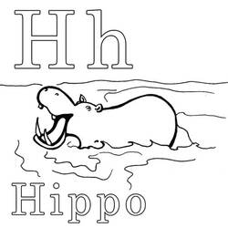 Coloring page: Hippopotamus (Animals) #8721 - Free Printable Coloring Pages