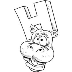 Coloring page: Hippopotamus (Animals) #8725 - Free Printable Coloring Pages