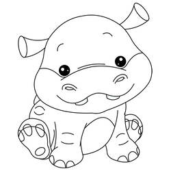 Coloring page: Hippopotamus (Animals) #8732 - Printable coloring pages