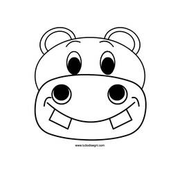 Coloring page: Hippopotamus (Animals) #8736 - Printable coloring pages