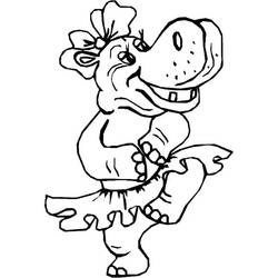 Coloring page: Hippopotamus (Animals) #8741 - Free Printable Coloring Pages