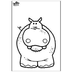 Coloring page: Hippopotamus (Animals) #8754 - Free Printable Coloring Pages