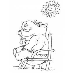 Coloring page: Hippopotamus (Animals) #8758 - Free Printable Coloring Pages
