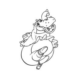 Coloring page: Hippopotamus (Animals) #8763 - Printable coloring pages