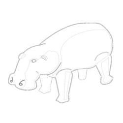 Coloring page: Hippopotamus (Animals) #8767 - Free Printable Coloring Pages