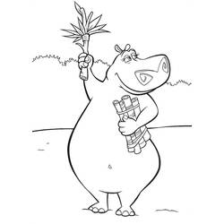 Coloring page: Hippopotamus (Animals) #8771 - Free Printable Coloring Pages