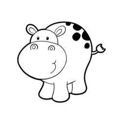Coloring page: Hippopotamus (Animals) #8781 - Printable coloring pages