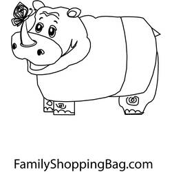 Coloring page: Hippopotamus (Animals) #8793 - Free Printable Coloring Pages