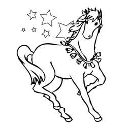 Horse (Animals) coloring page #178244 to print and color