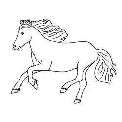 Horse (Animals) coloring page #178246 to print and color