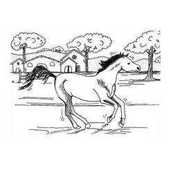 Horse (Animals) coloring page #178252 to print and color