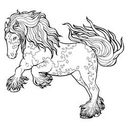 Horse (Animals) coloring page #178260 to print and color
