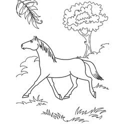Horse (Animals) coloring page #178268 to print and color