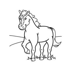 Horse (Animals) coloring page #178270 to print and color