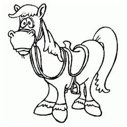 Horse (Animals) coloring page #178271 to print and color