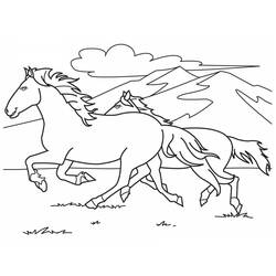 Horse (Animals) coloring page #178272 to print and color