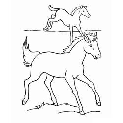 Horse (Animals) coloring page #178274 to print and color