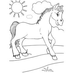 Horse (Animals) coloring page #178281 to print and color
